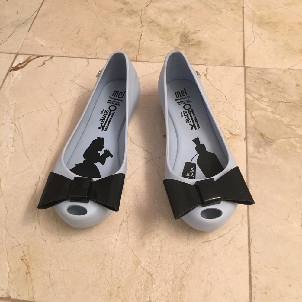 Mini Melissa Alice and Wonderland ballet flats